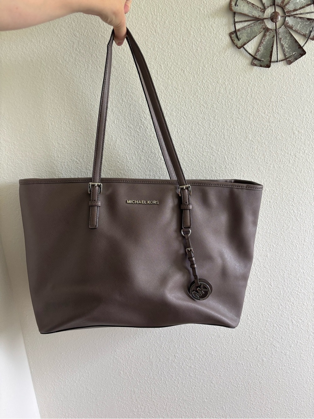 Michael Kors Jet Set Grey Tote